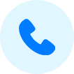 A blue phone icon in the middle of a green background.